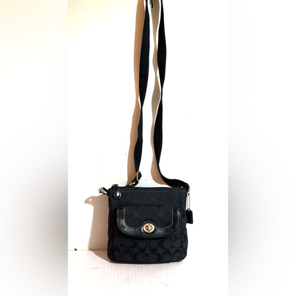 Coach CC signature print canvas crossbody handbag - Picture 1 of 8